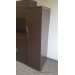 Espresso Narrow Profile Storage Cabinet w Wardrobe, Locking